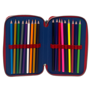 Astuccio Multiscomparto Sonic 3 Zip per la Scuola Portacolori Giotto - Son37-6470
