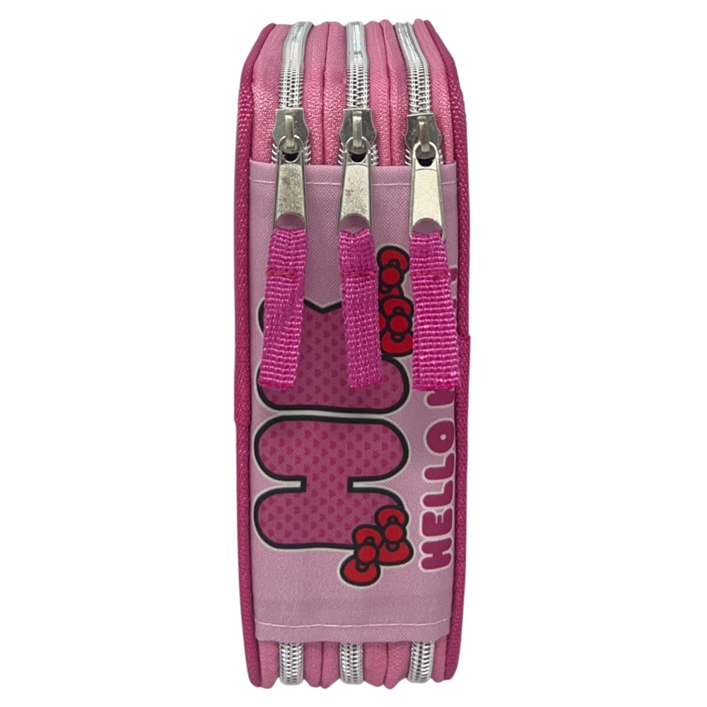 Astuccio Multiscomparto Hello Kitty Sanrio 3 Zip per la Scuola Portacolori Giotto - Hk37-6271