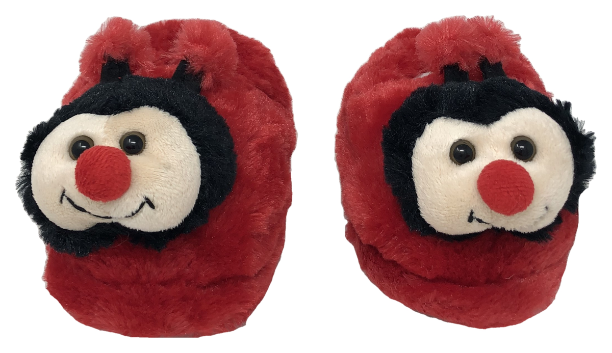 Pantofole Ciabatte in Peluche Invernali Coccinella Taglia 24-26 Bambina - 4006904