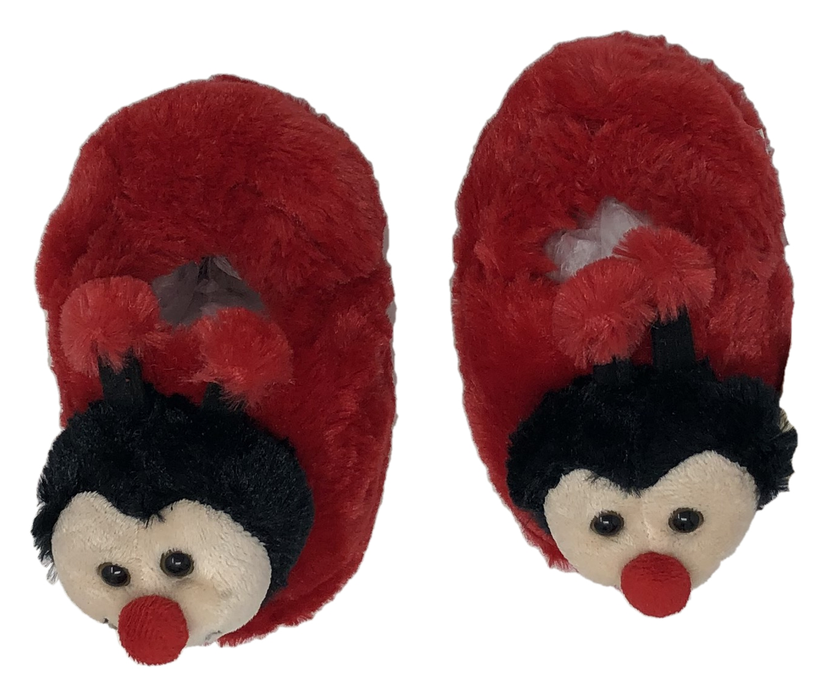 Pantofole Ciabatte in Peluche Invernali Coccinella Taglia 24-26 Bambina - 4006904