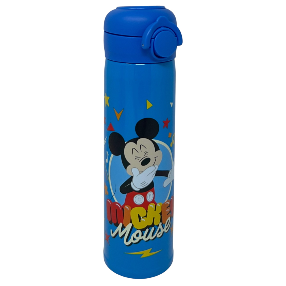 Borraccia Termica Topolino DISNEY in Acciaio Inox Apertura Pop-Up con Cannuccia 500 Ml - 40795679