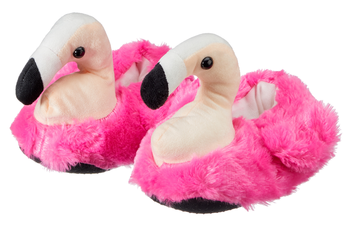 Pantofole Invernali Flamingo Fenicottero Ciabatte Scarpe da 30 Al 35 - 63097