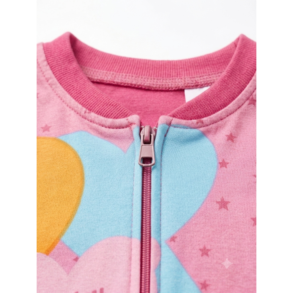 Pigiama Tutone Lungo Minnie Mouse DISNEY 100% Cotone Interlock - Min0050fuxia