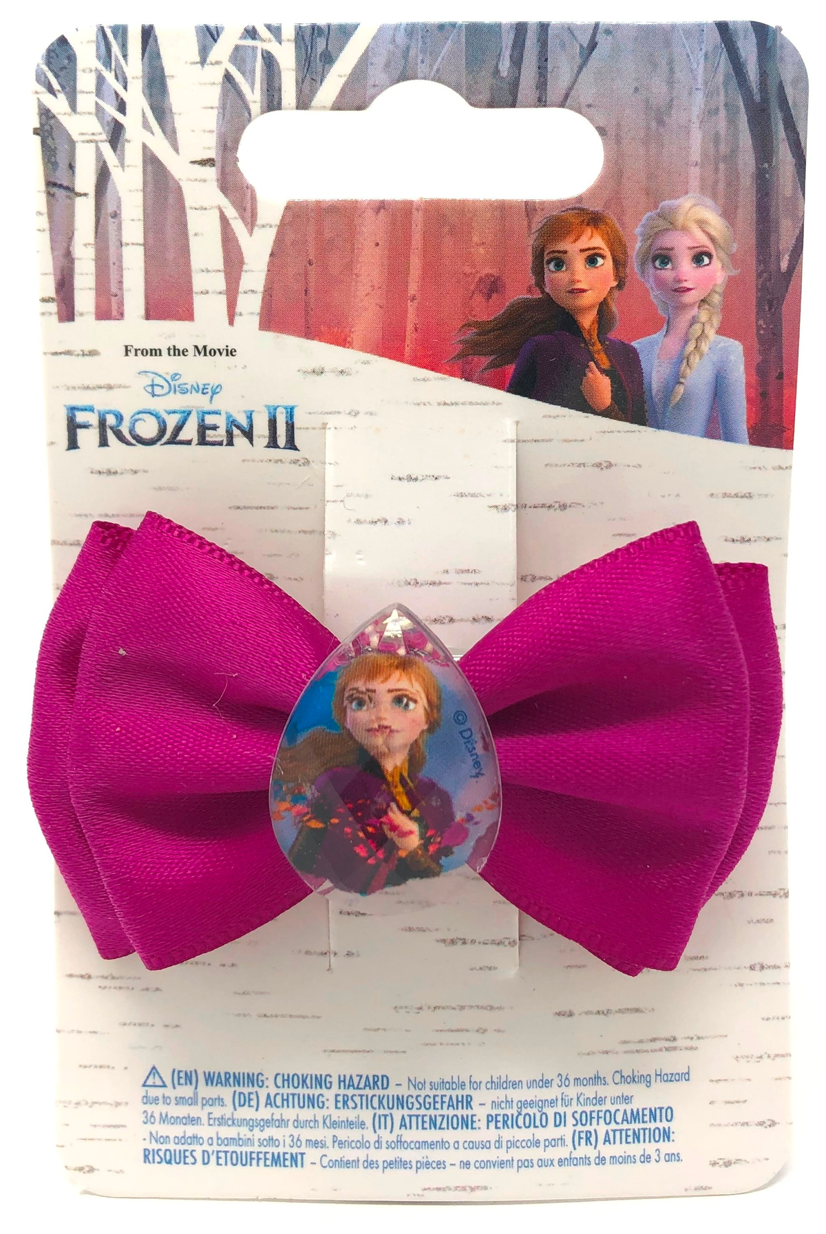 Accessori Capelli Frozen Anna DISNEY 1 Pinza con Fiocco su Backercard - 19386d72/11