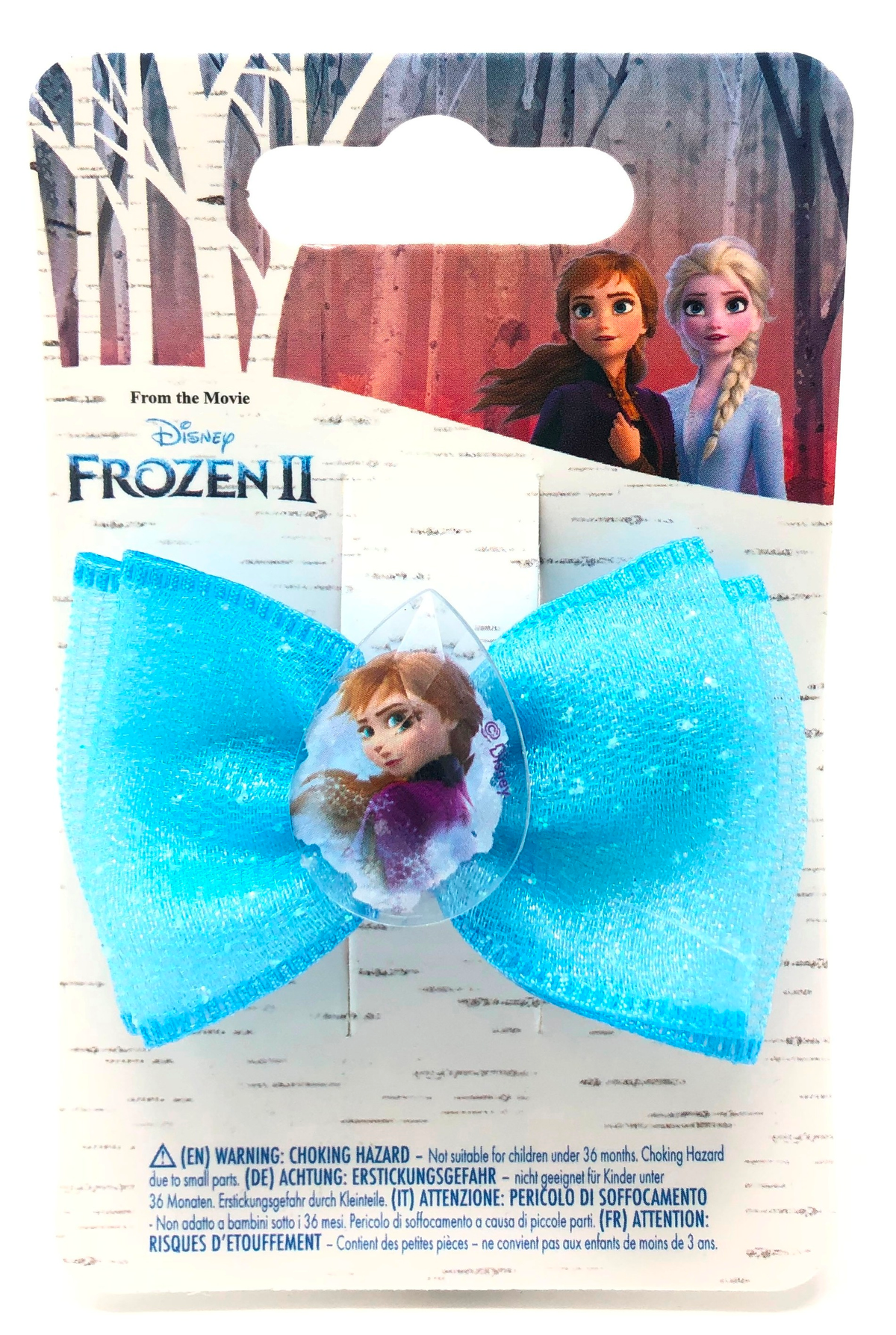 Accessori Capelli Frozen Anna DISNEY 1 Pinza con Fiocco su Backercard - 19386d72/12