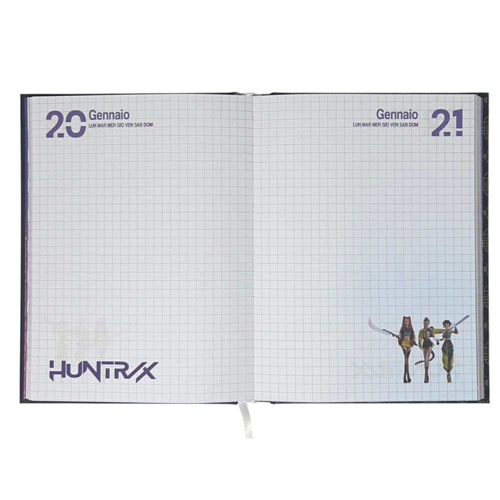 Diario K-Pop Demon Hunters Huntrix Agenda 10 Mesi Scuola Elementare Media - 3737