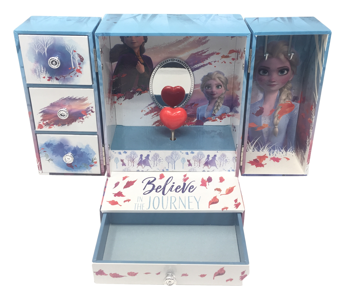 Portagioie Musicale Carillon Frozen Ii Elsa Anna DISNEY in Cartone - Wd20736