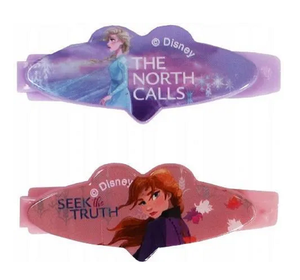 Accessori Capelli Frozen Ii Elsa Anna Disney: 1 Pettine-1 Spazzola-6 Codini-2 Clic-Clac - Wd20776