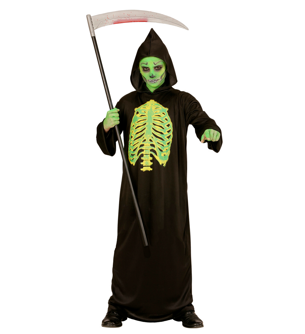 Costume Vestito Abito Travestimento Carnevale Halloween Bambino Mietitore Tossico - 0032