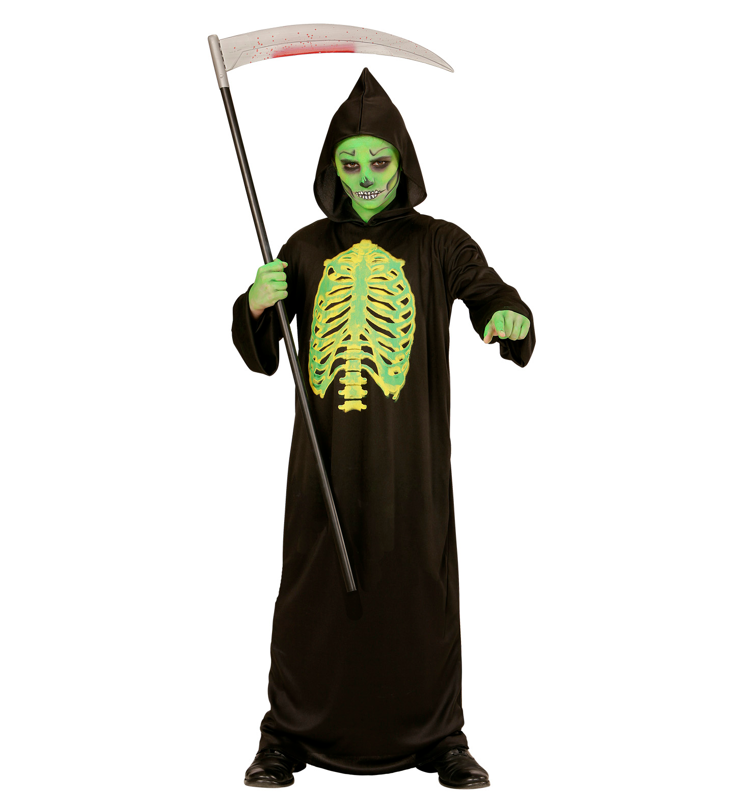 Costume Vestito Abito Travestimento Carnevale Halloween Bambino Mietitore Tossico - 0032