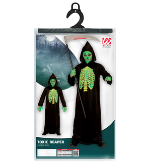 Costume Vestito Abito Travestimento Carnevale Halloween Bambino Mietitore Tossico - 0032