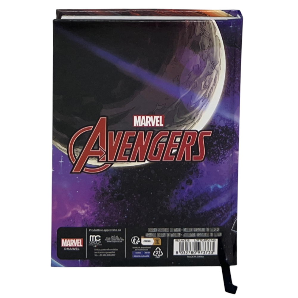 Diario Avengers MARVEL Agenda 10 Mesi Scuola Elementare Media - Av1338
