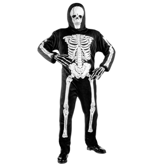 Costume Vestito Abito Travestimento Carnevale Halloween Cosplay Bambino Scheletro - 3811