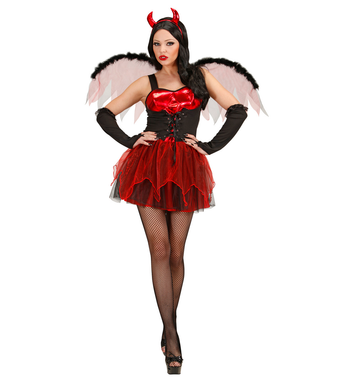 Costume Vestito Abito Travestimento Carnevale Halloween Cosplay Adulto - Diavolessa - 8983