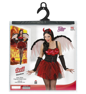 Costume Vestito Abito Travestimento Carnevale Halloween Cosplay Adulto - Diavolessa - 8983