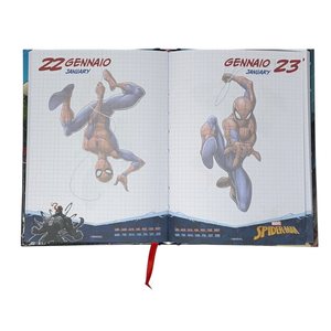 Diario Spiderman MARVEL Agenda 10 Mesi Scuola Elementare Media - Sp1338