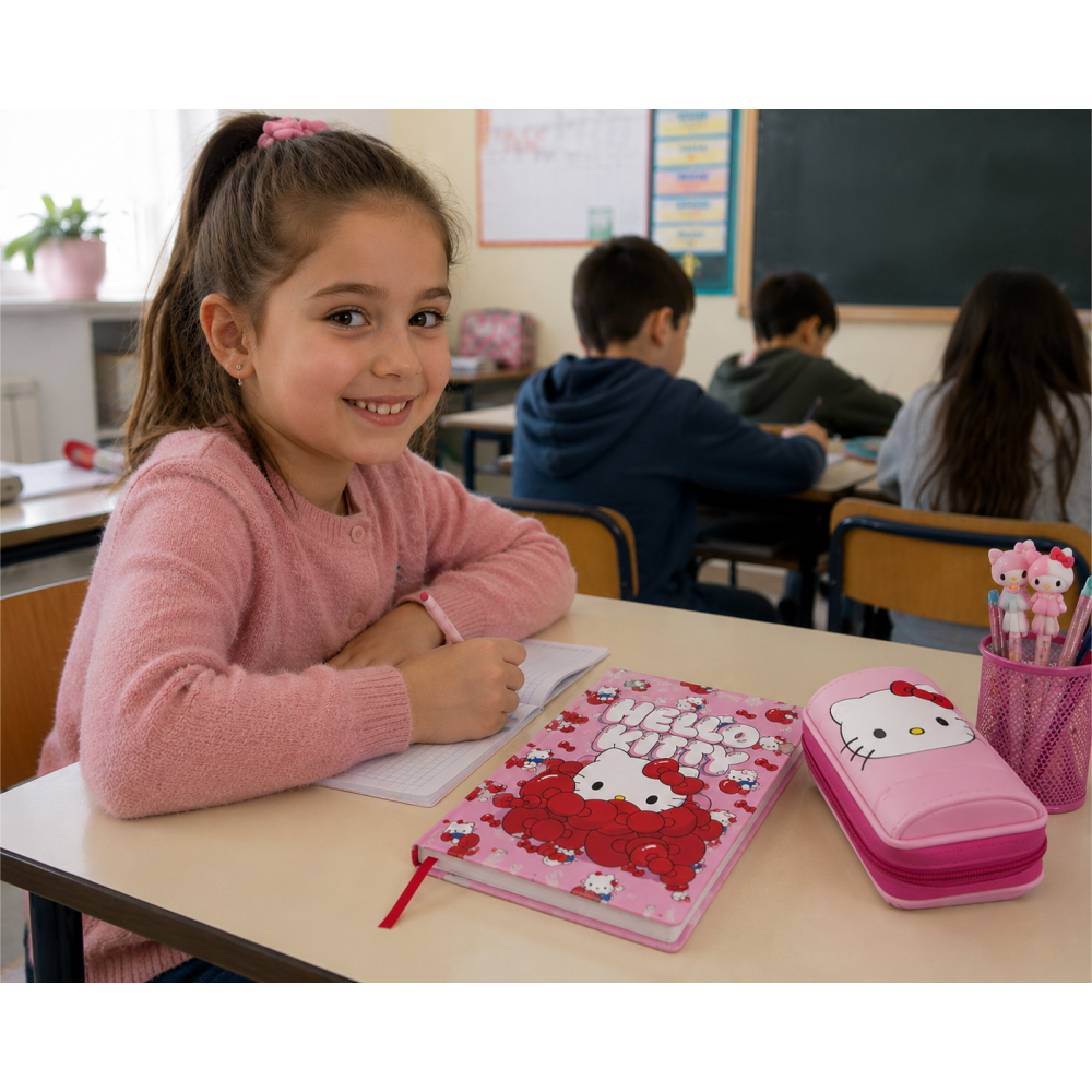 Diario Hello Kitty Sanrio Agenda 10 Mesi Scuola Elementare Media - Sf4081
