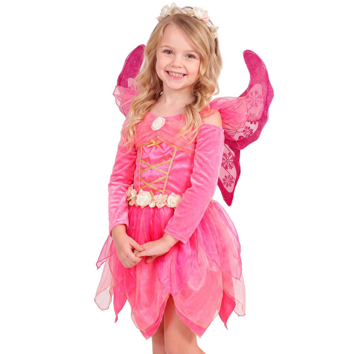 Costume Vestito Abito Travestimento Carnevale Halloween Cosplay Bambina Fatina Del Paese Delle Meraviglie - 4906