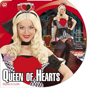 Costume Vestito Abito Travestimento Carnevale Halloween Cosplay Donna Adulto - Regina di Cuori - 7645