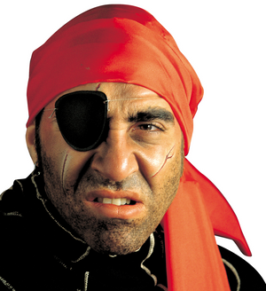Set Pirata - Benda per Occhio e Orecchino - Accessori Abito Vestito Carnevale Bambino