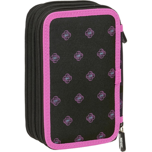 Astuccio 3 Zip Scuola Huntrix Kpop Demon Hunters Multiscomparto Portacolori - 8857