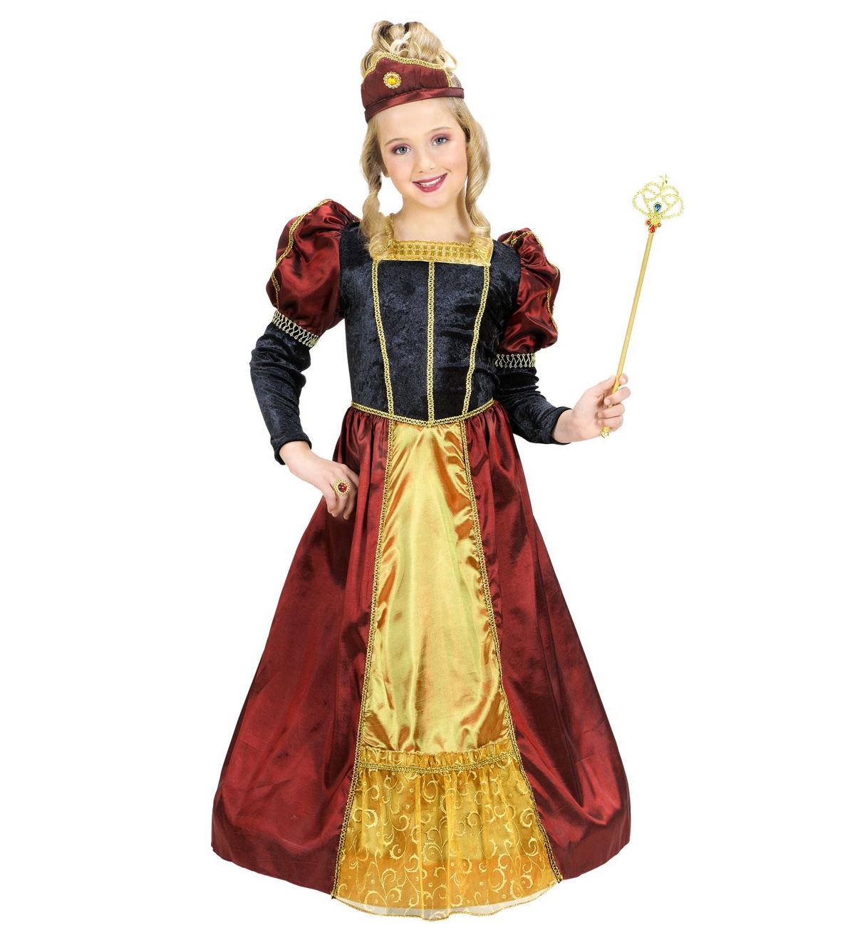 Costume Vestito Abito Travestimento Carnevale Bambina Principessa Reale - 5867