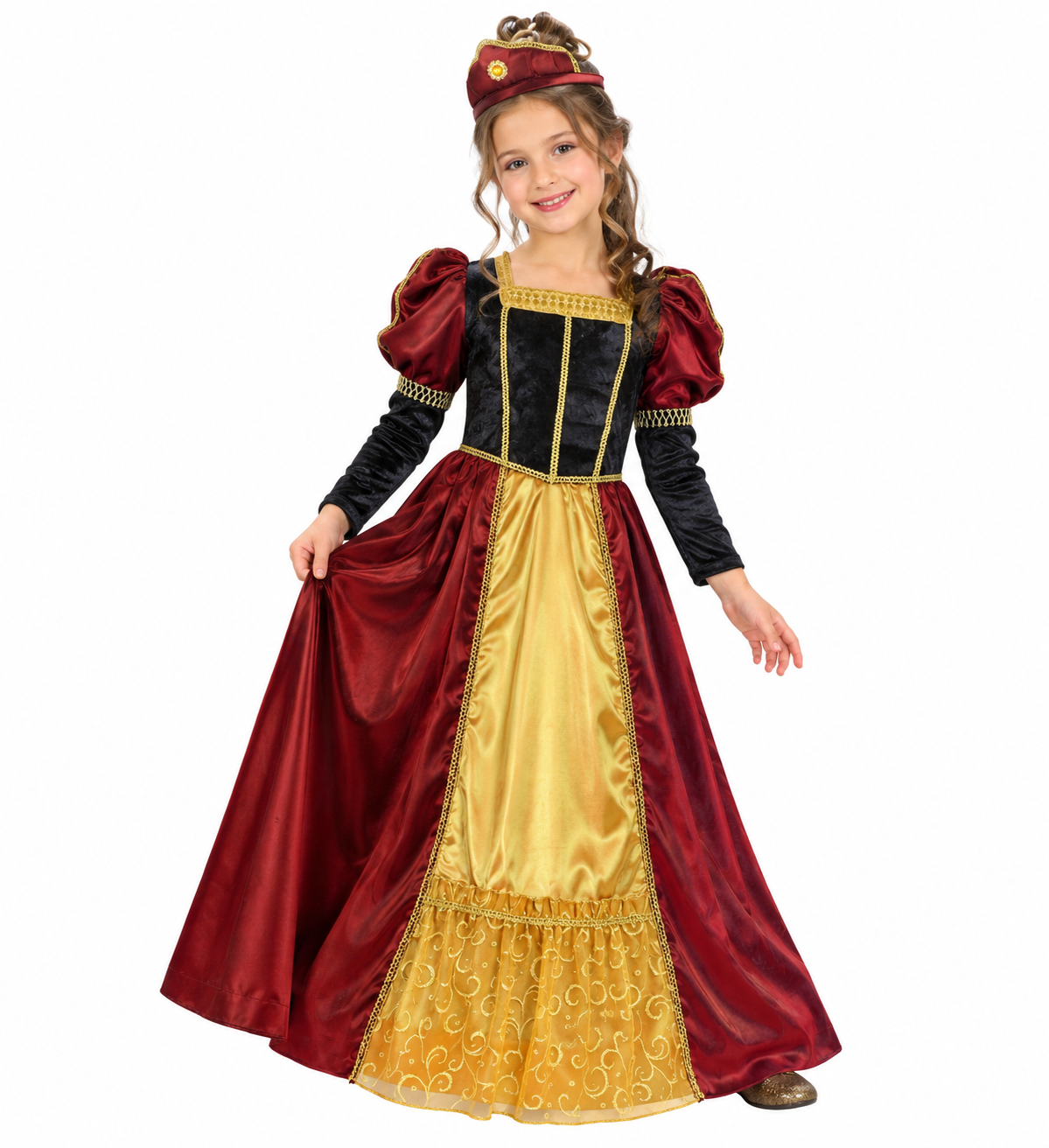 Costume Vestito Abito Travestimento Carnevale Bambina Principessa Reale - 5867