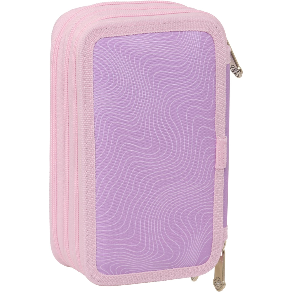 Astuccio 3 Zip Scuola Huntrix Kpop Demon Hunters Multiscomparto Portacolori - 7857