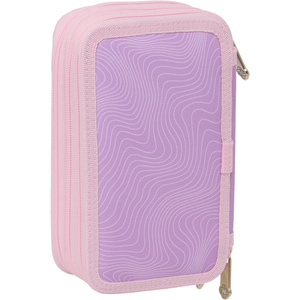 Astuccio 3 Zip Scuola Huntrix Kpop Demon Hunters Multiscomparto Portacolori - 7857