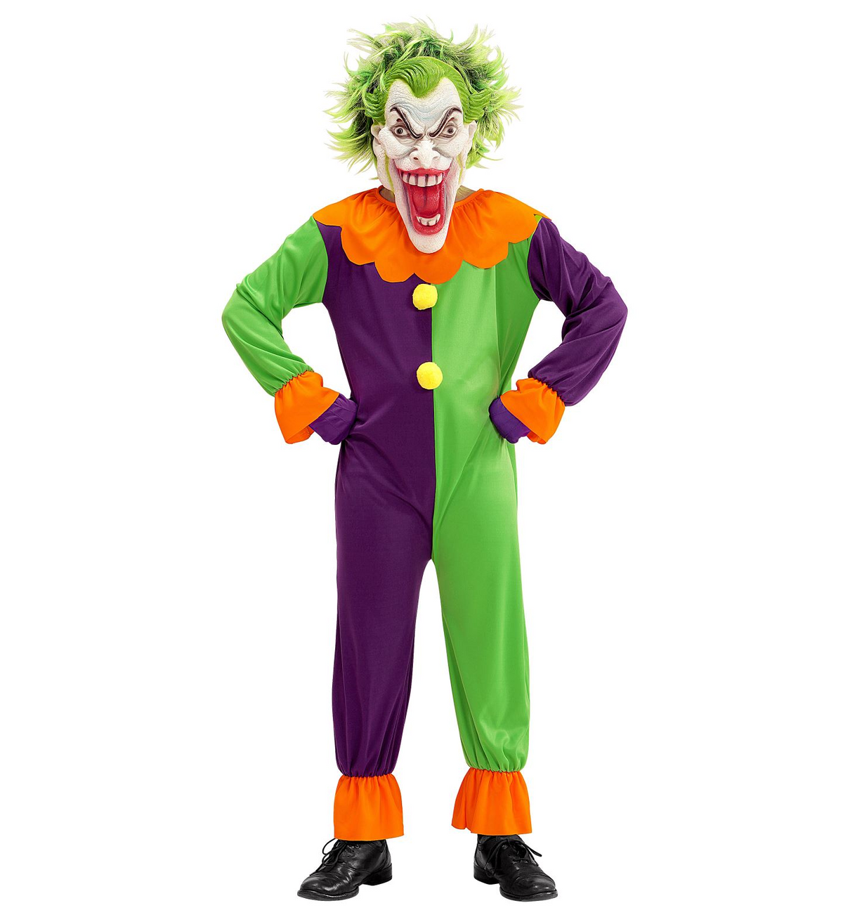 Costume Vestito Abito Travestimento Carnevale Halloween Cosplay Bambino - Evil Joker - 0731
