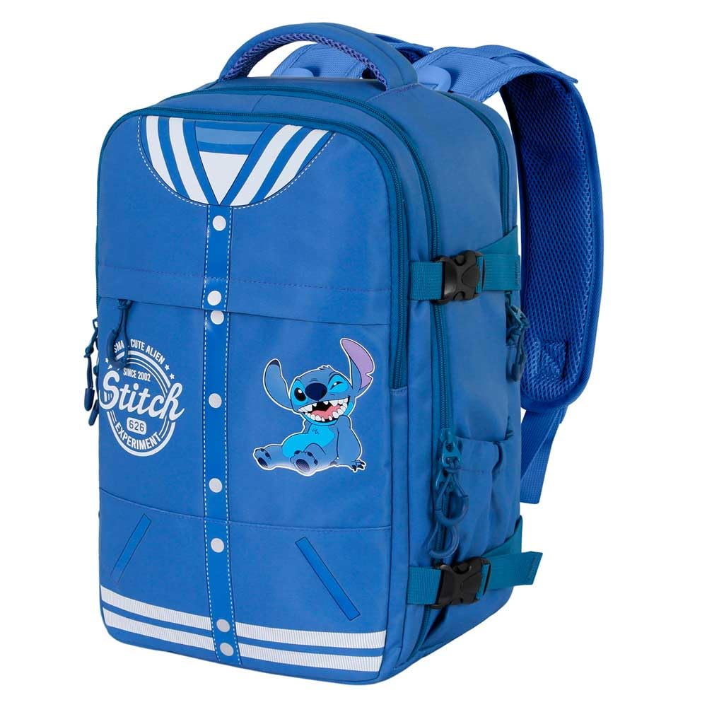Zaino da Viaggio Stitch DISNEY 40 CM Bagaglio a Mano da Cabina Adattabile a Trolley - 09260