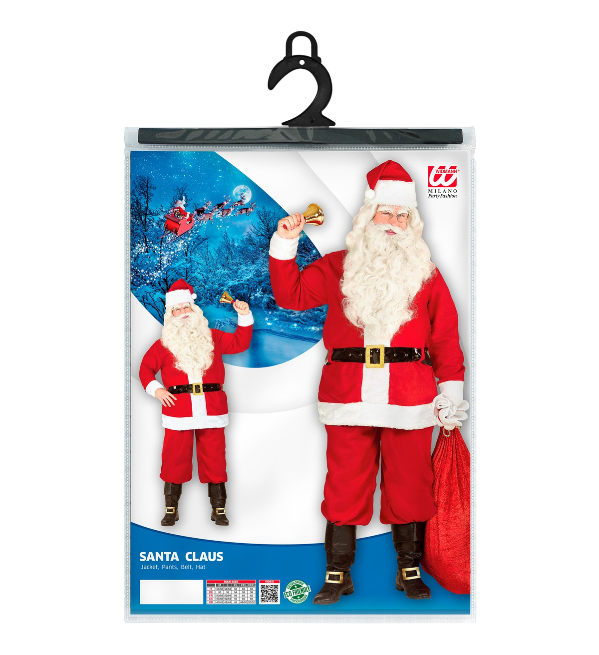 Costume Vestito Abito Travestimento Natale Cosplay - Adulto - Babbo Natale - 1493