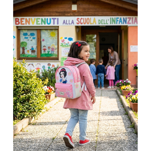 Zainetto Prescolare Biancaneve DISNEY Borsa 27 CM per Asilo Nido con Tasca Frontale - 09695