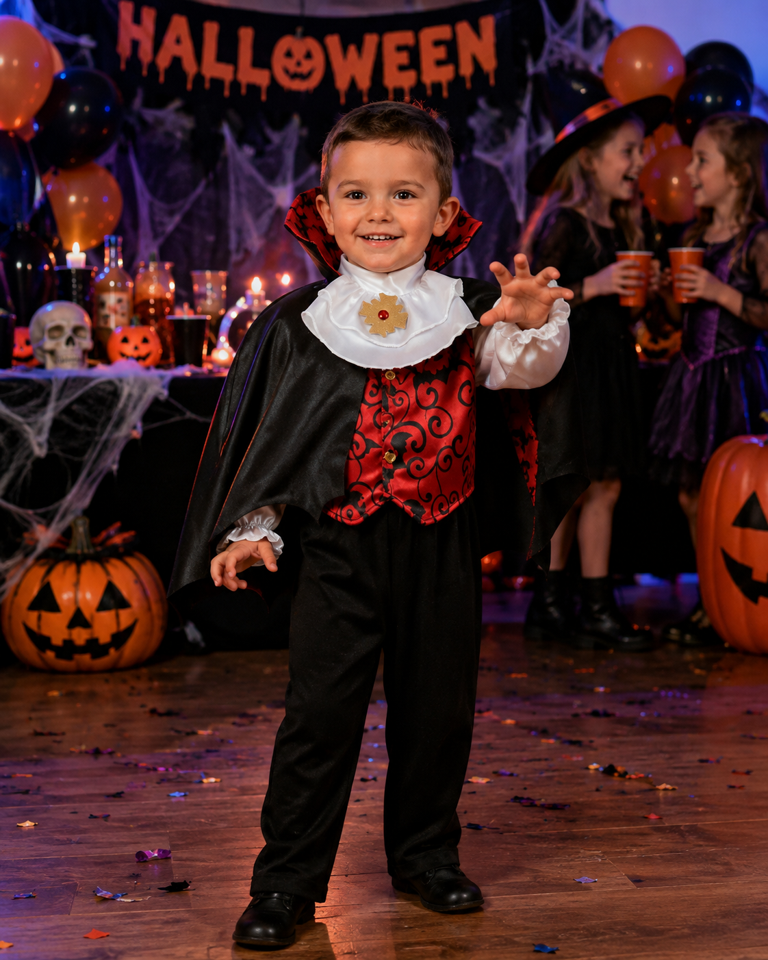 Costume Vestito Abito Travestimento Carnevale Bambino - Vampiro - 4000