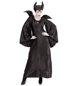 Vestito Carnevale + Accessori Malefica Abito Copricapo e Bastone Magico S/l Travestimento - 0370+52815