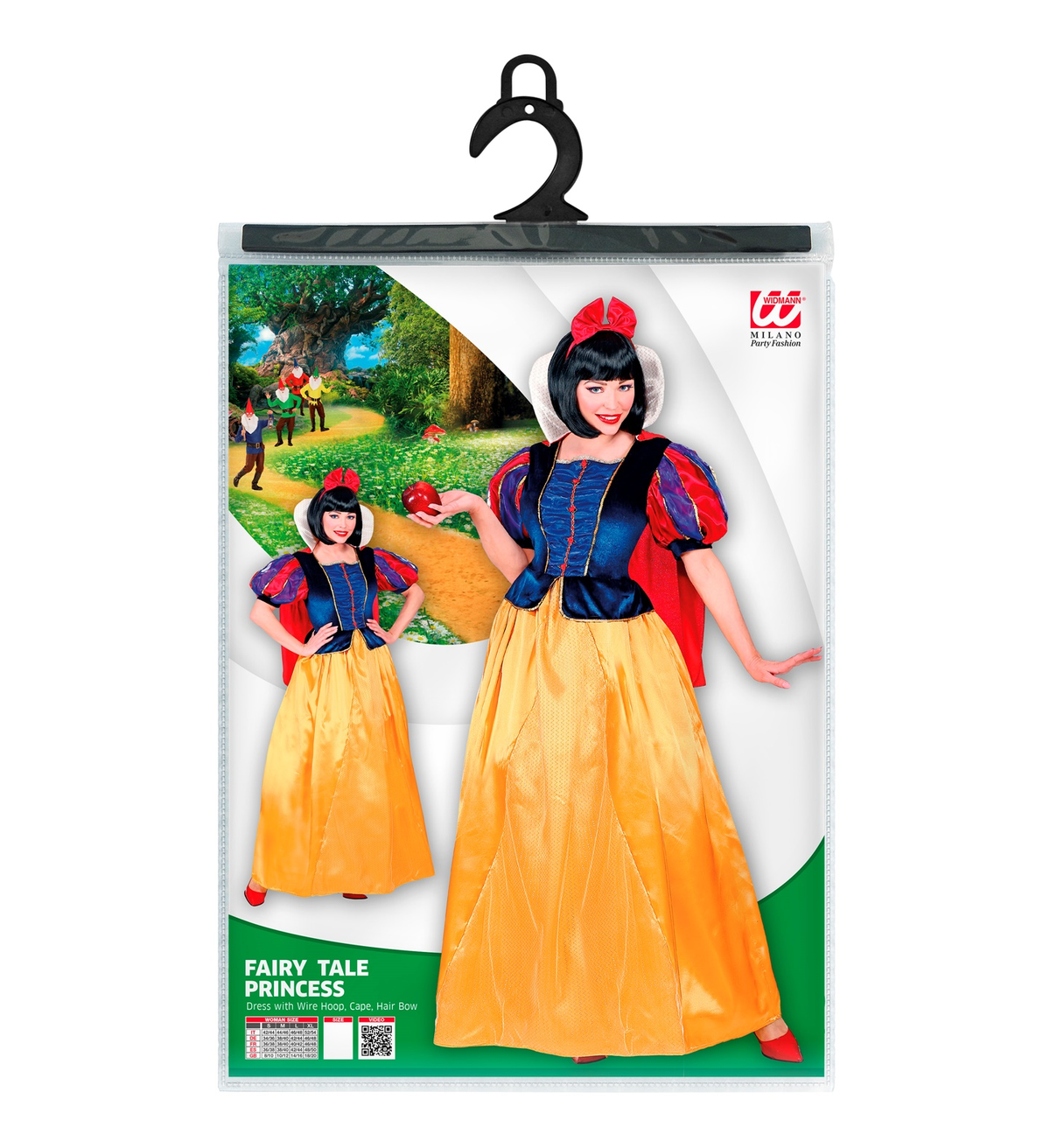 Costume Vestito Abito Travestimento Carnevale Adulto - Principessa Delle Fiabe - 0944