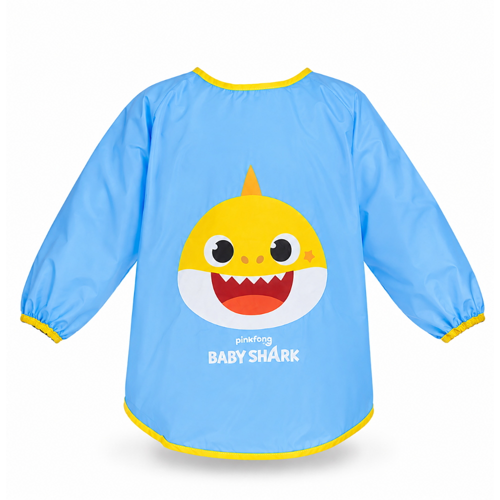 Grembiule Pittura Baby Shark Impermeabile Scuola Pranzo Disegnare - N02596mc
