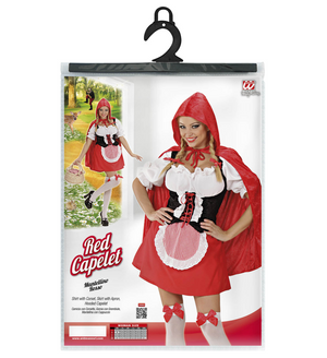 Costume Vestito Abito Travestimento Carnevale Adulto - Cappuccetto Mantellino Rosso