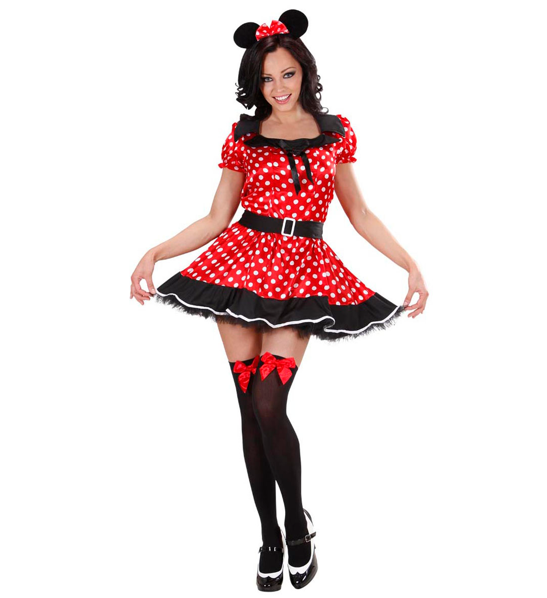 Costume Vestito Abito Travestimento Carnevale Adulto - Topolina - 7744