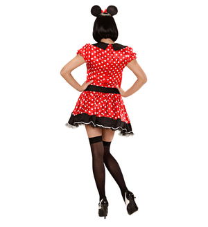Costume Vestito Abito Travestimento Carnevale Adulto - Topolina - 7744