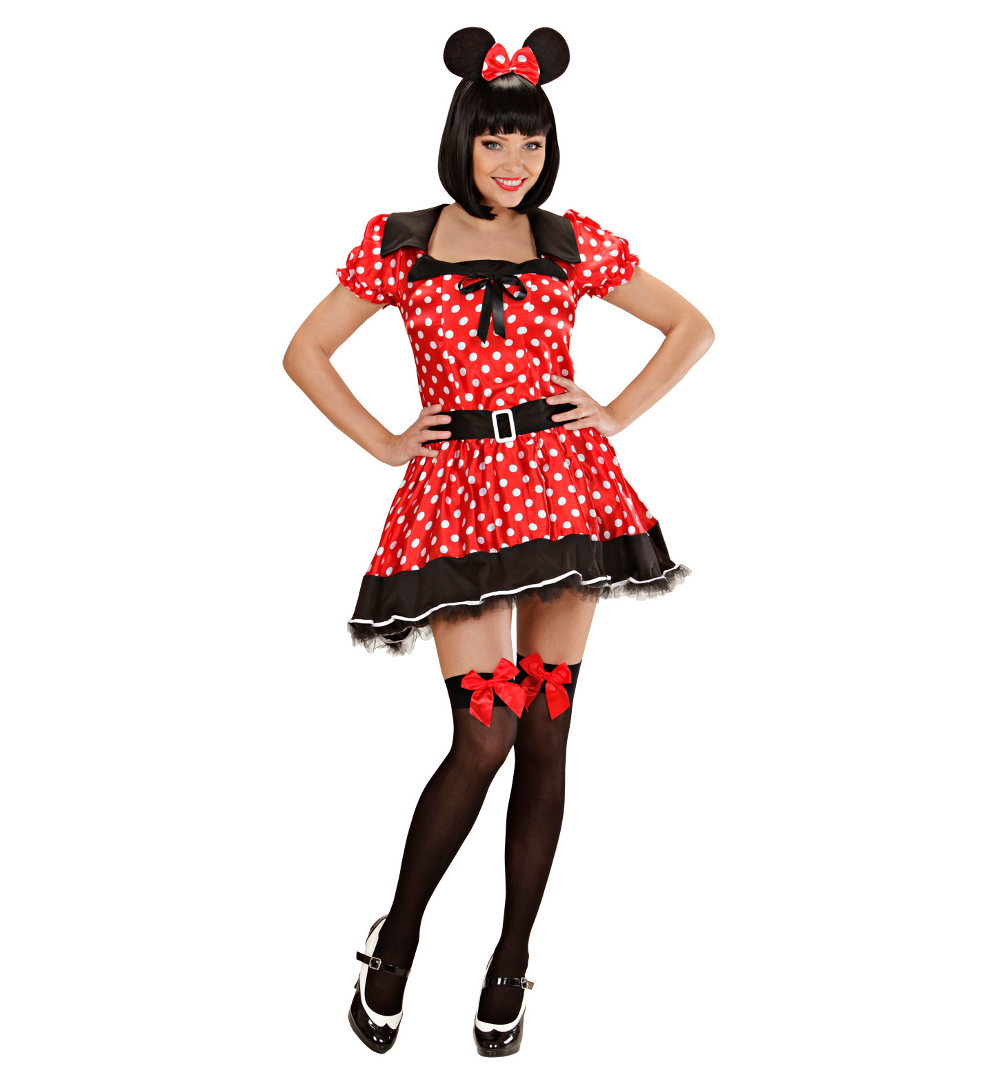 Costume Vestito Abito Travestimento Carnevale Adulto - Topolina - 7744