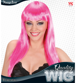 Parrucca Beautiful Fucsia - Accessori per Abito Vestito Travestimento Carnevale  - B0557