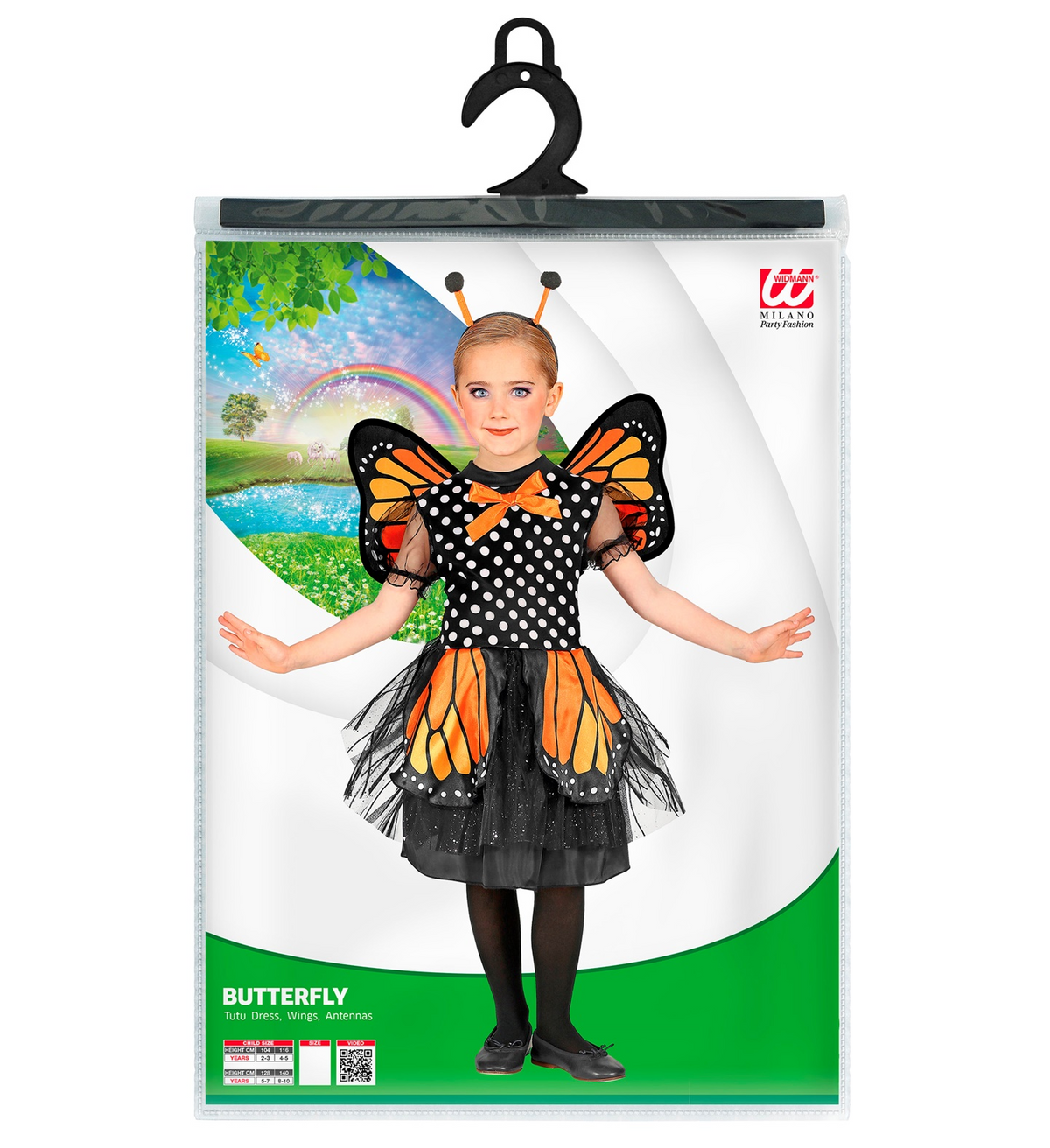 Costume Vestito Abito Travestimento Carnevale Bambina - Farfalla - 0759