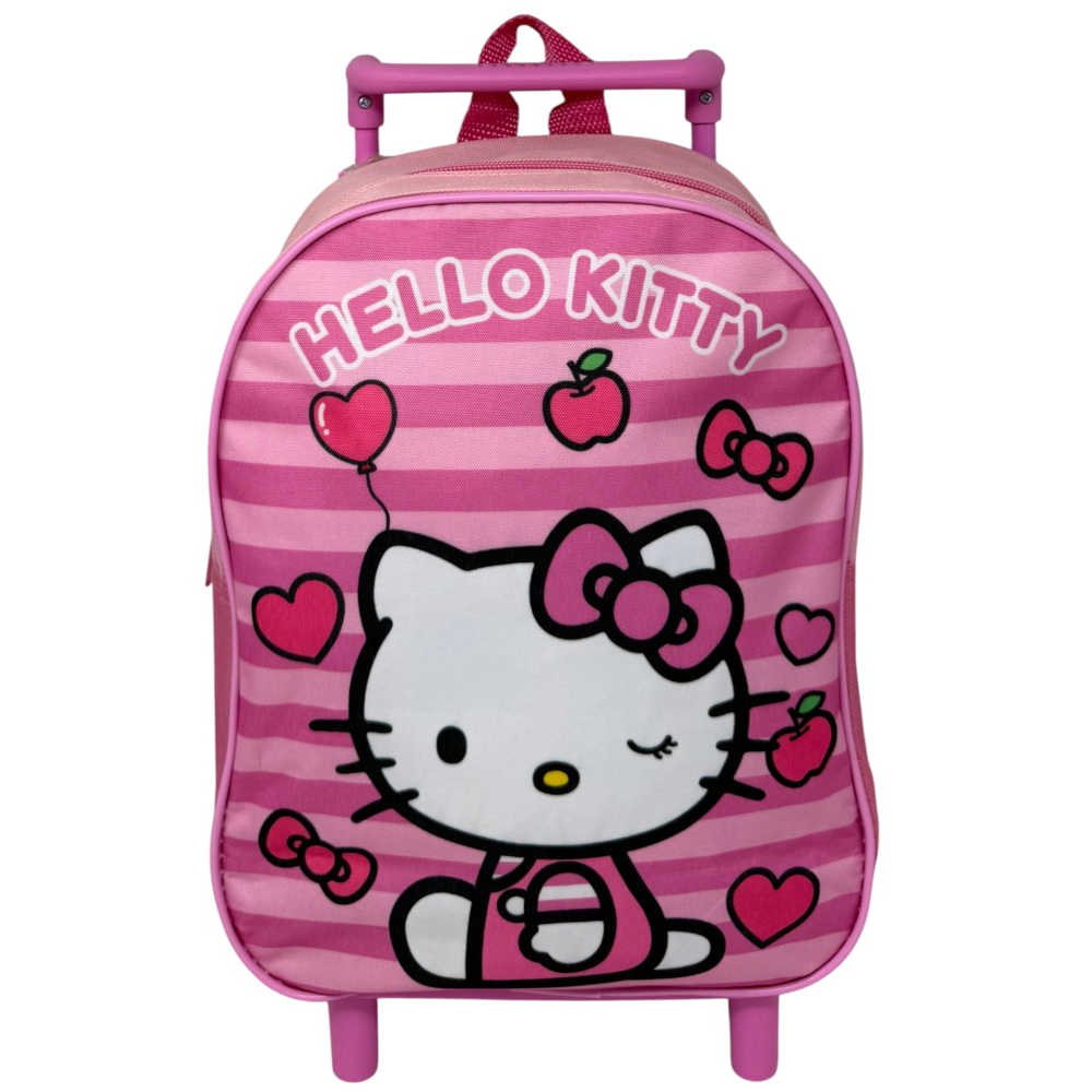 Zaino Asilo Trolley Hello Kitty Sanrio Borsa per Scuola Materna Tempo Libero - 300103