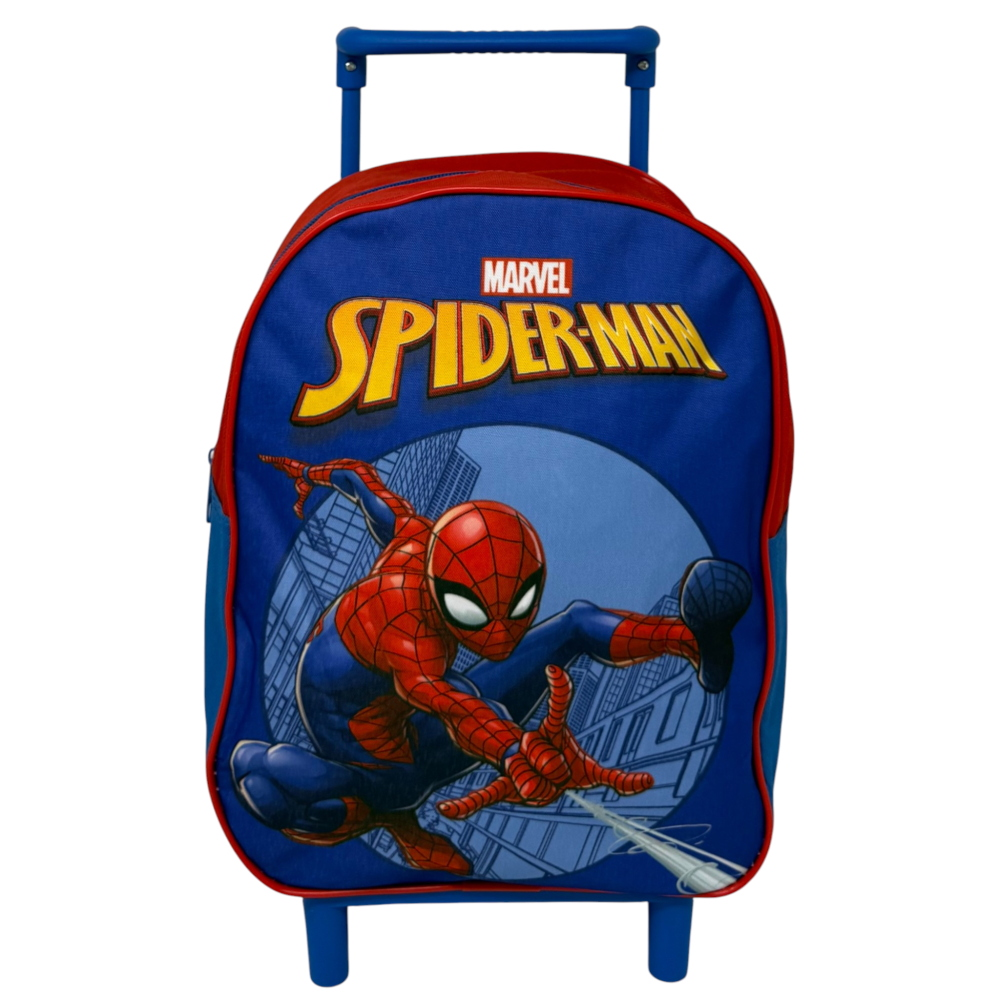 Zaino Asilo Trolley Spiderman MARVEL Borsa per Scuola Materna Tempo Libero - Sf4470