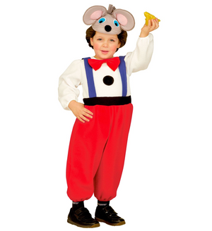 Costume Vestito Abito Travestimento Carnevale Bambino - Topino - 3617t