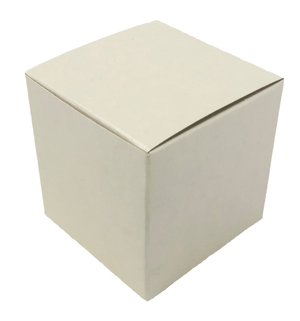 Bomboniera Astuccio Cubo Avorio 8 CM Scatolina Kit 10 Pezzi Senza Confetti