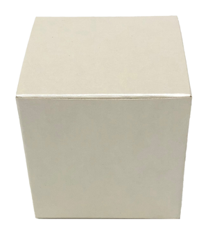 Bomboniera Astuccio Cubo Avorio 10 CM Scatolina Kit 10 Pezzi Senza Confetti