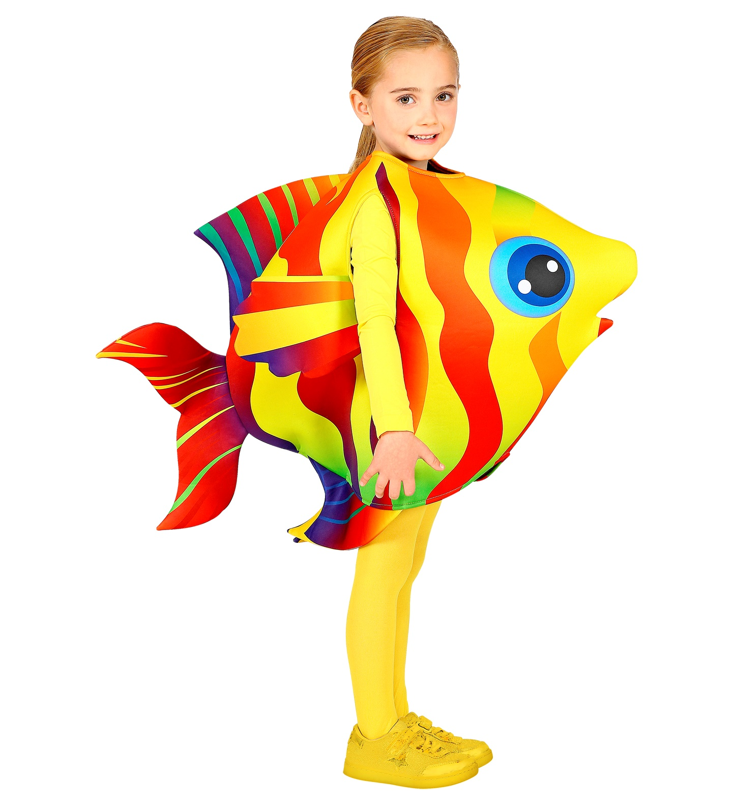 Costume Vestito Abito Travestimento Carnevale Cosplay Bambina Pesce Tropicale - 0004