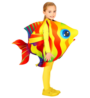 Costume Vestito Abito Travestimento Carnevale Cosplay Bambina Pesce Tropicale - 0004